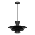 Pakaramā lampa PLATO uz vada 1xE27/15W/230V melna