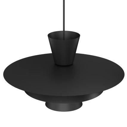 Pakaramā lampa PLATO uz vada 1xE27/15W/230V melna