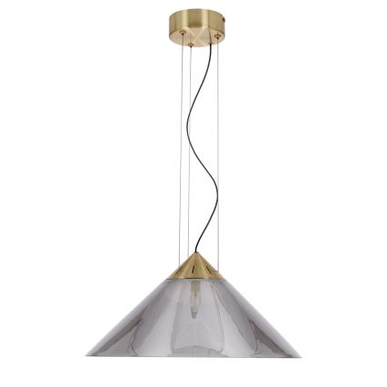 Pakaramā lampa PRESTO ar vadu 1xGX53/10W/230V Ø 42 cm zelta/dūmota pelēka