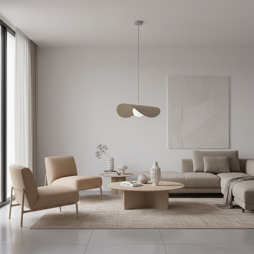 Pakaramā lampa RITUAL ar vadu 1xG9/8W/230V bēša