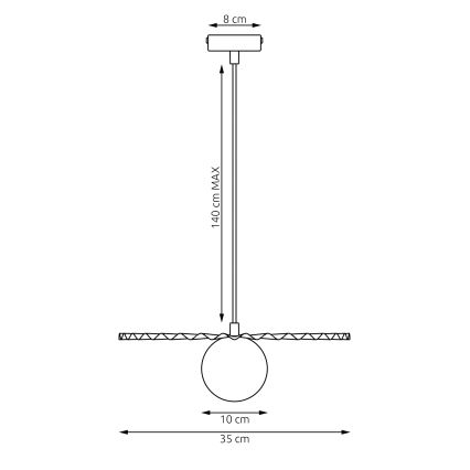 Pakaramā lampa UMBRA 1xG9/8W/230V melna