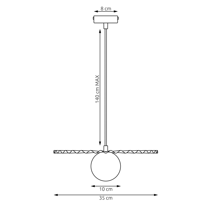 Pakaramā lampa UMBRA 1xG9/8W/230V melna