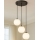 Pakaramā lampa uz kabeļa BALLISTIC 3xE27/40W/230V melna