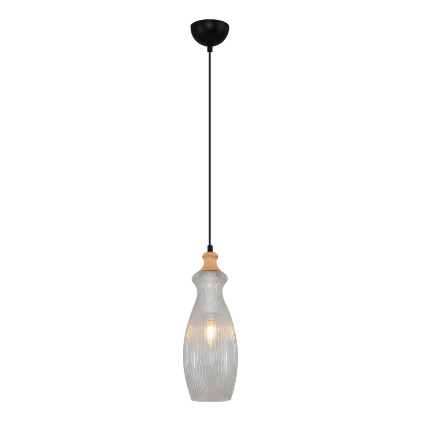 Pakaramā lampa uz kabeļa BOTTLE 1xE14/4W/230V caurspīdīga