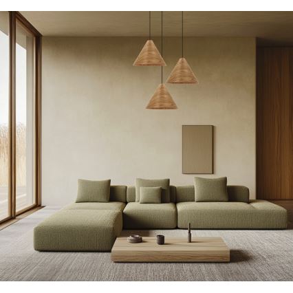 Pakaramā lampa uz kabeļa CONO 1xE27/40W/230V ozola finieris