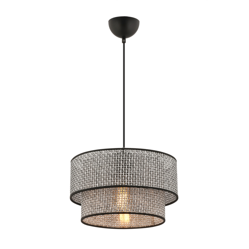 Pakaramā lampa uz kabeļa ECHO 1xE27/60W/230V pelēka/melna