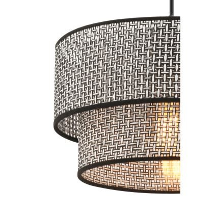 Pakaramā lampa uz kabeļa ECHO 1xE27/60W/230V pelēka/melna