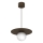 Pakaramā lampa uz kabeļa FLAT 1xE27/15W/230V brūna
