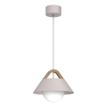 Pakaramā lampa uz kabeļa FUNDA 1xE27/15W/230V krēmkrāsā