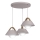 Pakaramā lampa uz kabeļa FUNDA 3xE27/15W/230V krēmkrāsaina