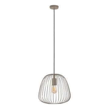 Pakaramā lampa uz kabeļa OVELLA 1xE27/15W/230V Ø 36 cm bēša