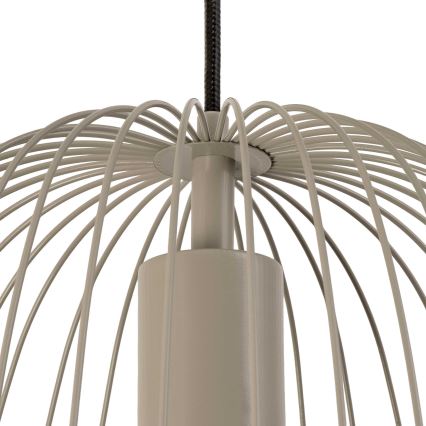 Pakaramā lampa uz kabeļa OVELLA 1xE27/15W/230V Ø 36 cm bēša