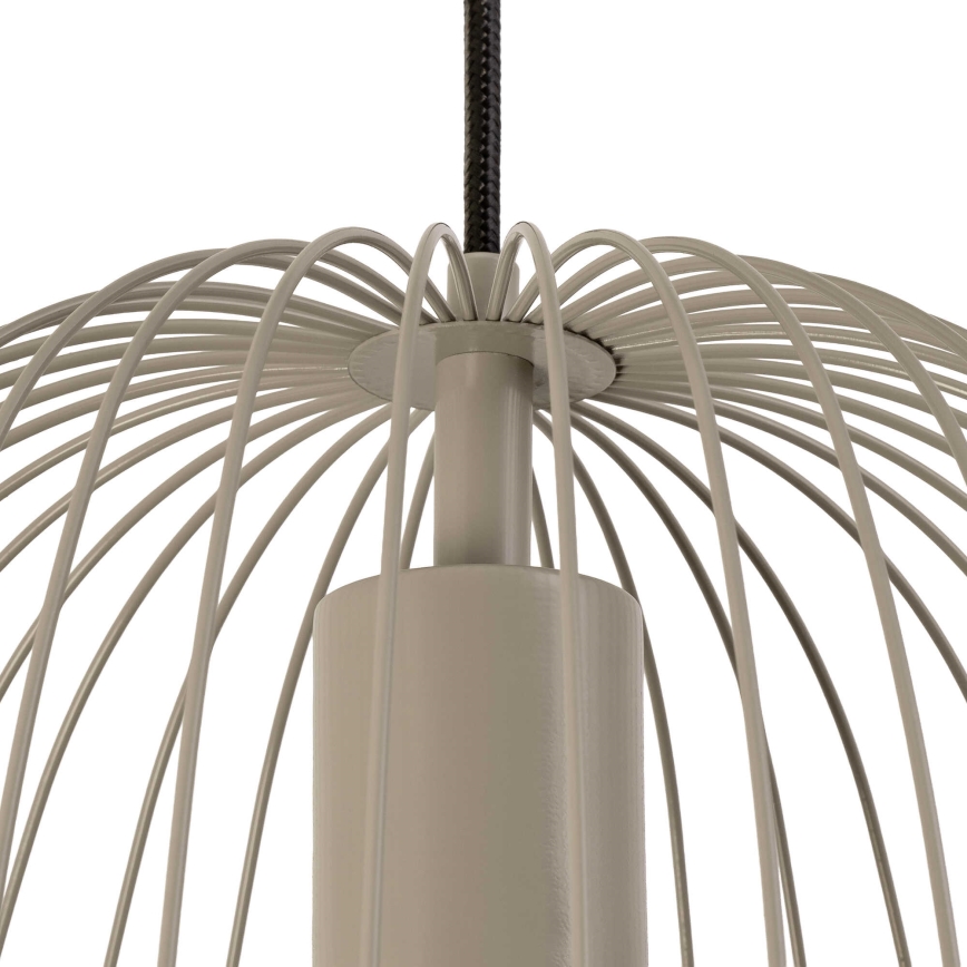 Pakaramā lampa uz kabeļa OVELLA 1xE27/15W/230V Ø 36 cm bēša