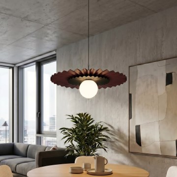 Pakaramā lampa uz kabeļa UMBRA 1xG9/8W/230V melna/sarkana
