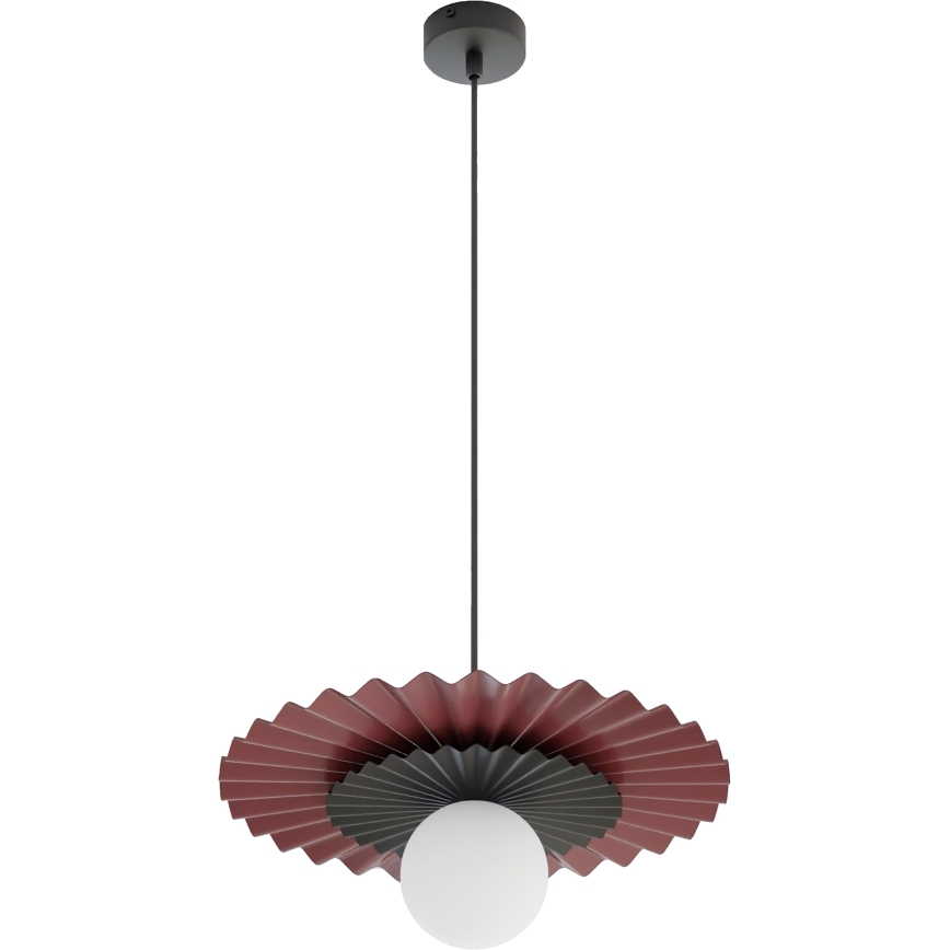 Pakaramā lampa uz kabeļa UMBRA 1xG9/8W/230V melna/sarkana