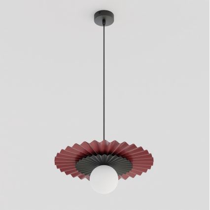 Pakaramā lampa uz kabeļa UMBRA 1xG9/8W/230V melna/sarkana