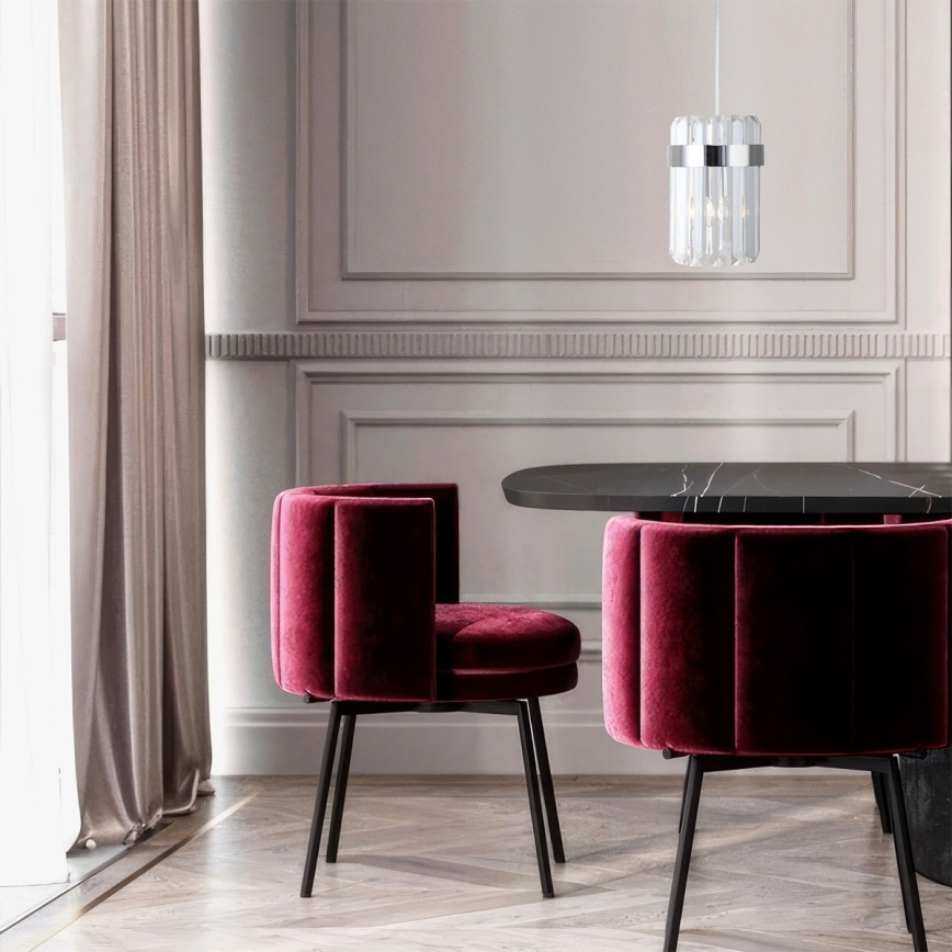 Pakaramā lampa uz kabeļa VETRO 1xE14/10W/230V spīdīgs hroms