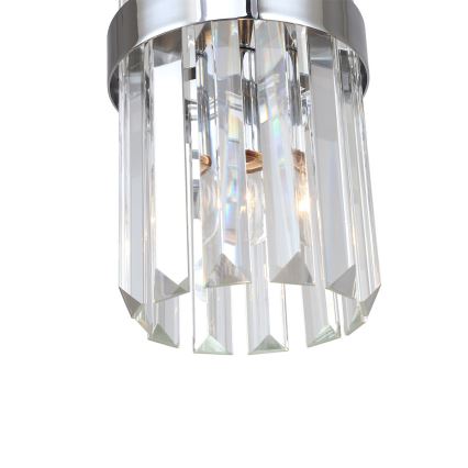 Pakaramā lampa uz kabeļa VETRO 1xE14/10W/230V spīdīgs hroms