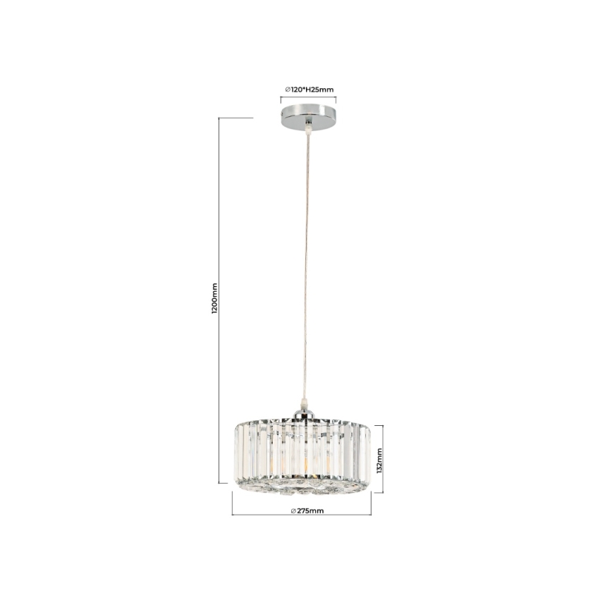 Pakaramā lampa uz kabeļa VETRO 1xE27/60W/230V zelta
