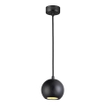 Pakaramā lampa uz troses 1xGU10/10W/230V Ø 11 cm masīvkoks/osis