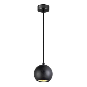 Pakaramā lampa uz troses 1xGU10/10W/230V Ø 11 cm masīvkoks/osis