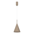Pakaramā lampa uz troses CAPITAL 1xGX53/15W/230V Ø 17 cm taupe