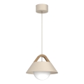 Pakaramā lampa uz troses FUNDA 1xE27/15W/230V bēša