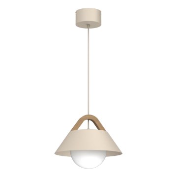 Pakaramā lampa uz troses FUNDA 1xE27/15W/230V bēša