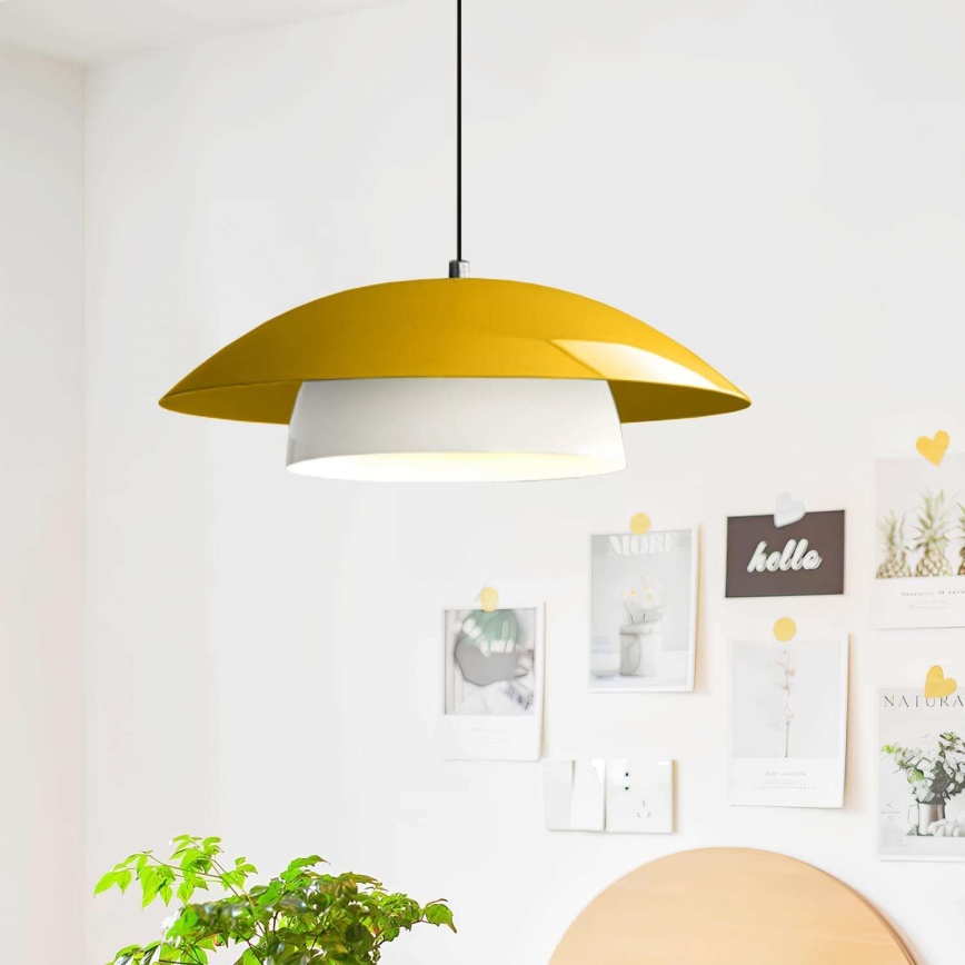 Pakaramā lampa uz troses MOONLIGH 1xE27/40W/230V dzeltena