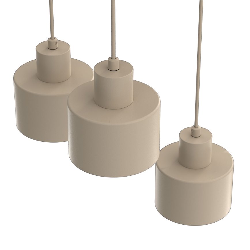 Pakaramā lampa uz troses PARKLA 3xE27/15W/230V bēša