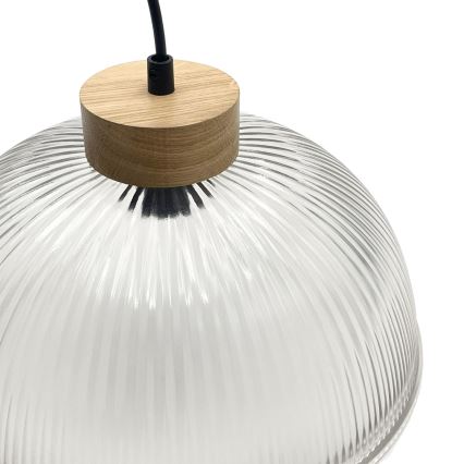 Pakaramā lampa uz troses PIA 1xE27/60W/230V Ø 30 cm ozols