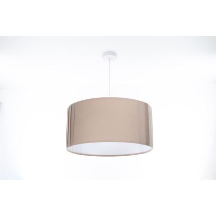 Pakaramā lampa uz troses STRIPES 1xE27/60W/230V diam. 60 cm bēša
