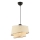 Pakaramā lampa uz vada BARETTE 1xE27/60W/230V krēmkrāsa/spīdīgs hroms