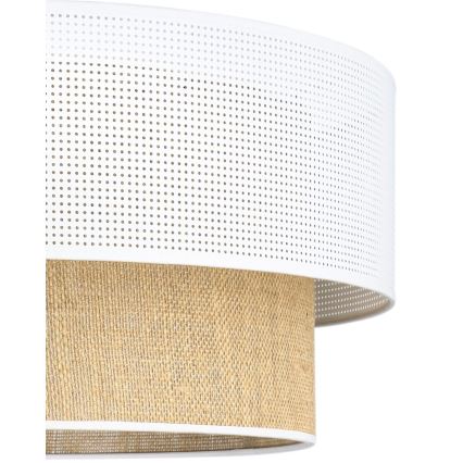 Pakaramā lampa uz vada BORHO 1xE27/60W/230V balta/džuta