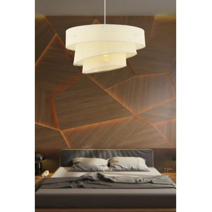 Pakaramā lampa uz vada COUPER 1xE27/60W/230V balta