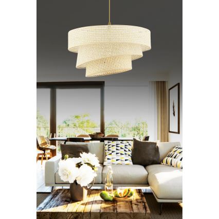 Pakaramā lampa uz vada COUPER 1xE27/60W/230V krēmkrāsā