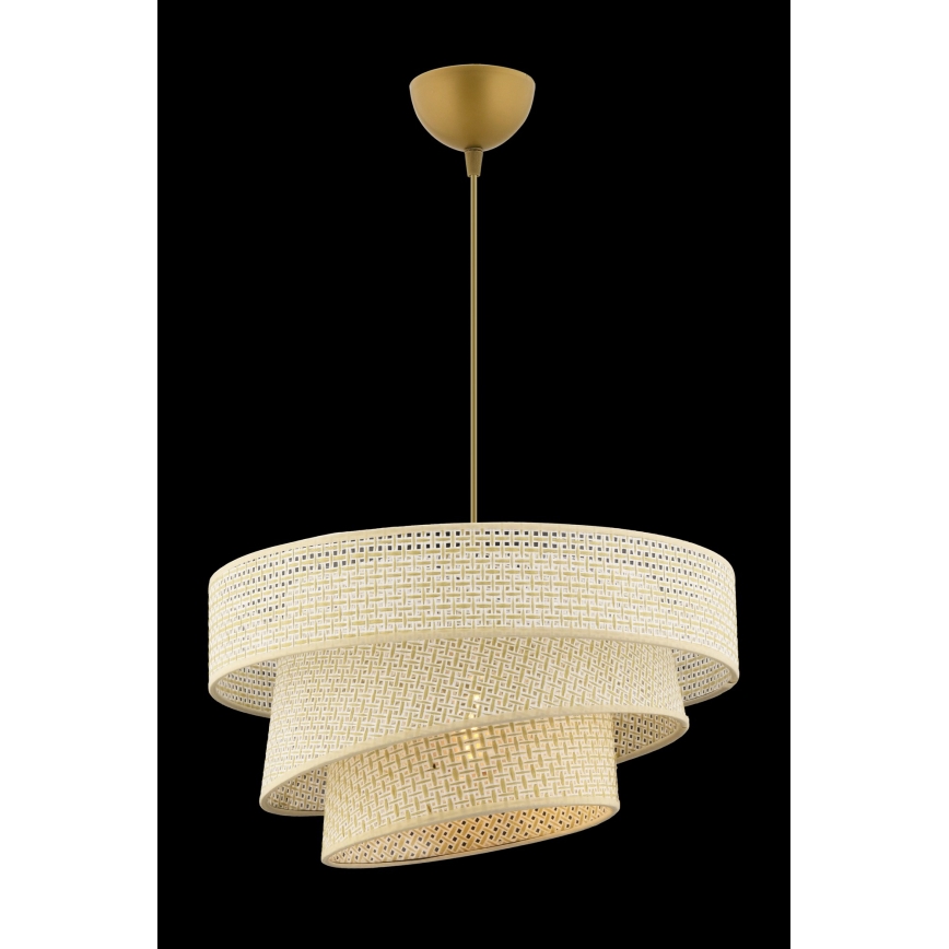 Pakaramā lampa uz vada COUPER 1xE27/60W/230V krēmkrāsā