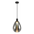 Pakaramā lampa uz vada DENSO 1xG9/5W/230V Ø 20 cm melns hroms