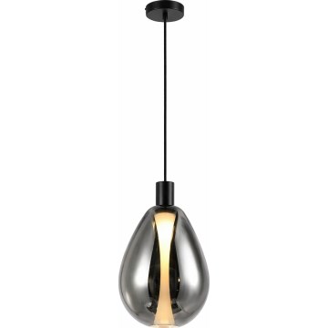 Pakaramā lampa uz vada DENSO 1xG9/5W/230V Ø 20 cm melns hroms