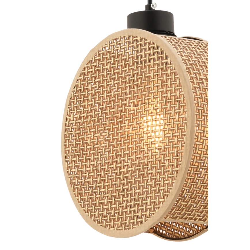 Pakaramā lampa uz vada DRUM 1xE27/60W/230V brūna