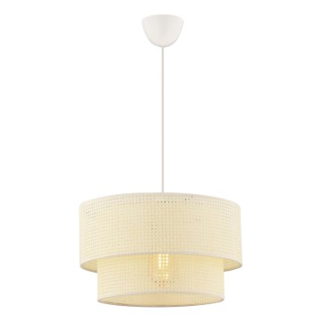 Pakaramā lampa uz vada ECHO 1xE27/60W/230V krēmkrāsas