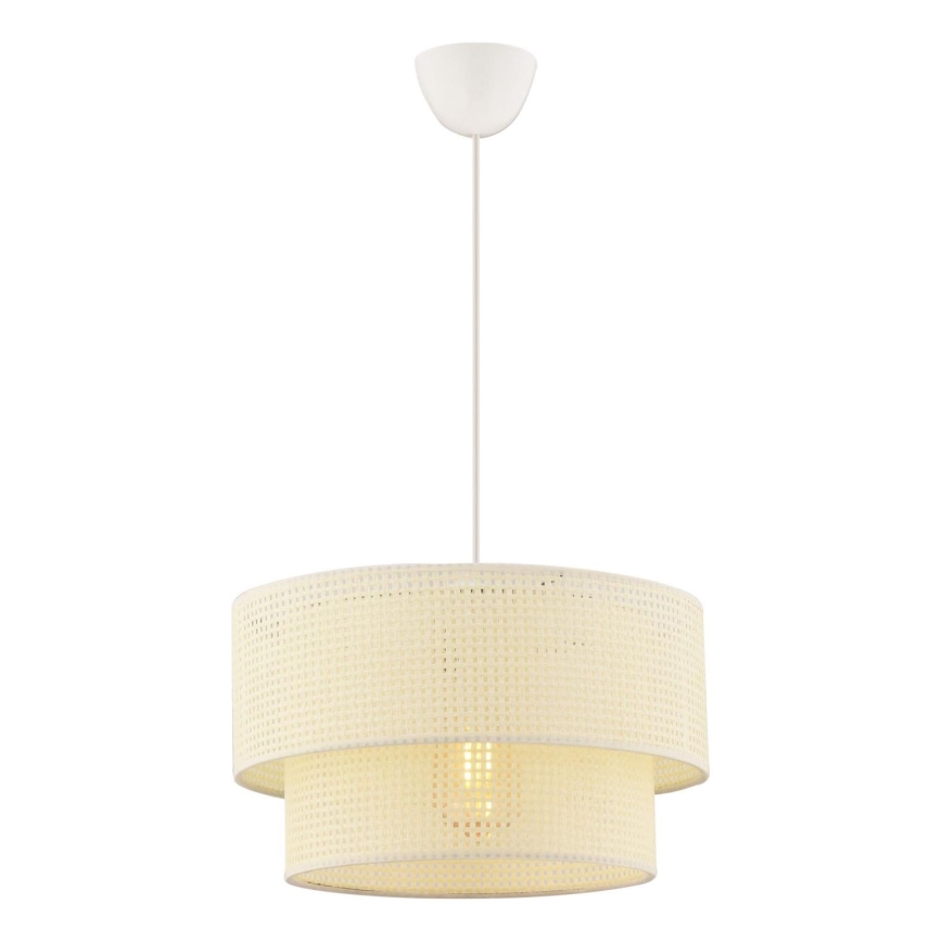 Pakaramā lampa uz vada ECHO 1xE27/60W/230V krēmkrāsas
