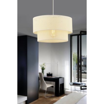 Pakaramā lampa uz vada ECHO 1xE27/60W/230V krēmkrāsas