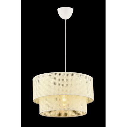 Pakaramā lampa uz vada ECHO 1xE27/60W/230V krēmkrāsas