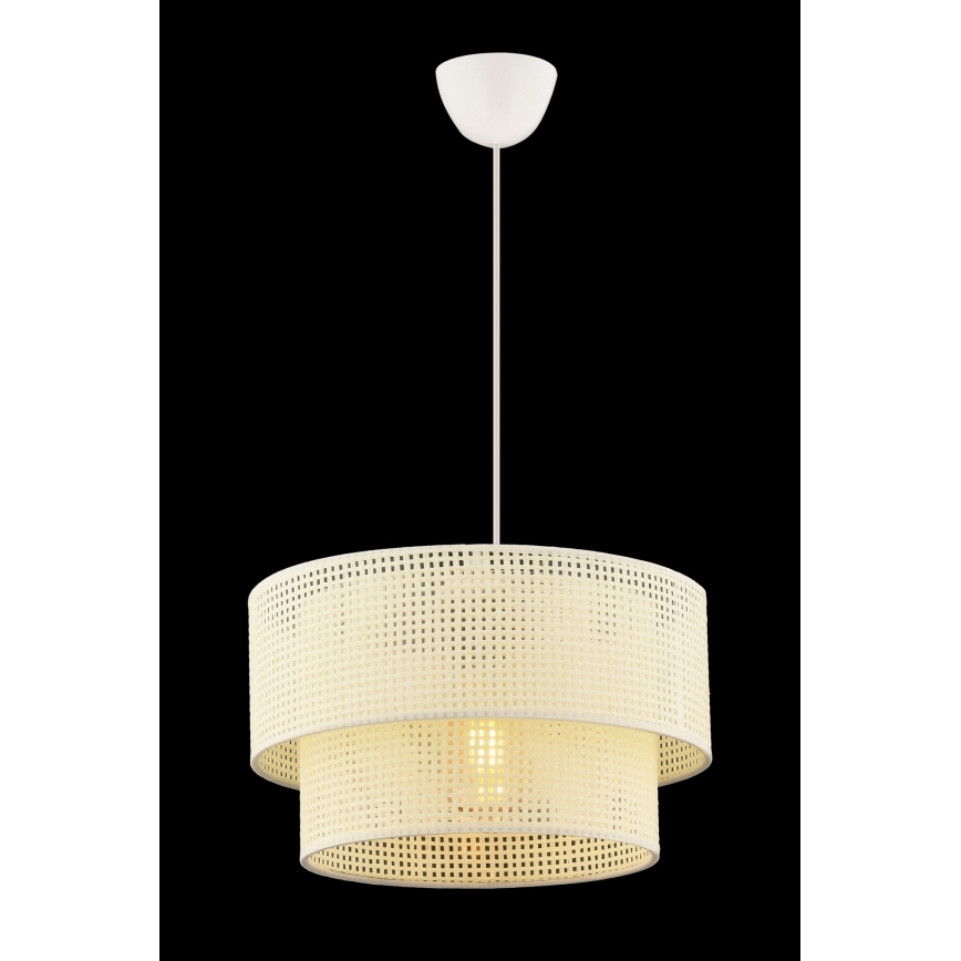 Pakaramā lampa uz vada ECHO 1xE27/60W/230V krēmkrāsas