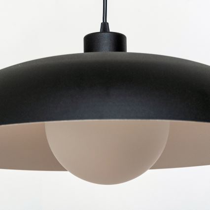 Pakaramā lampa uz vada ECLIPSE 1xE27/15W/230V, melna/balta