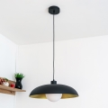 Pakaramā lampa uz vada ECLIPSE 1xE27/15W/230V melna/zelta