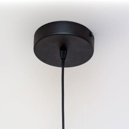Pakaramā lampa uz vada ECLIPSE 1xE27/15W/230V melna/zelta
