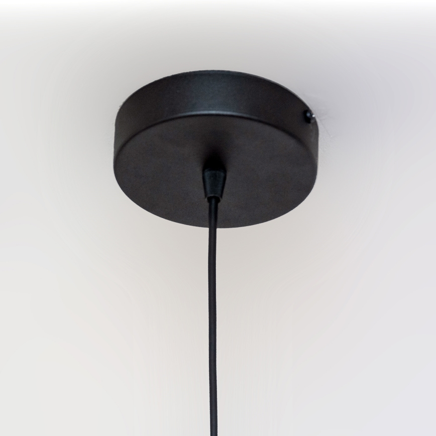 Pakaramā lampa uz vada ECLIPSE 1xE27/15W/230V melna/zelta