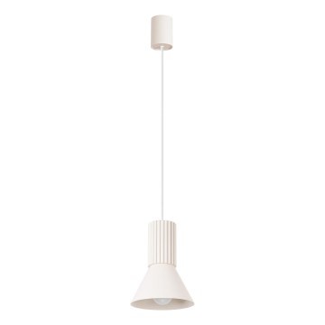 Pakaramā lampa uz vada ESTRIA 1xE14/10W/230V, Ø 14 cm, krēmkrāsaina